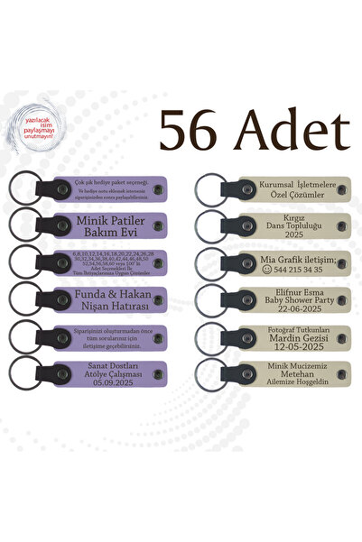 miawiki سلسلة مفاتيح جلدية مكتوبة خاصًا بالشركة، أرجواني وأزرق داكن، مجموعة م...