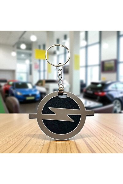 Pemina ميدالية مفاتيح سيارة أوبل مصنوعة من الخشب المضغوط متوسط الكثافة بسماكة 3 مم مع تفاصيل من البليكسي