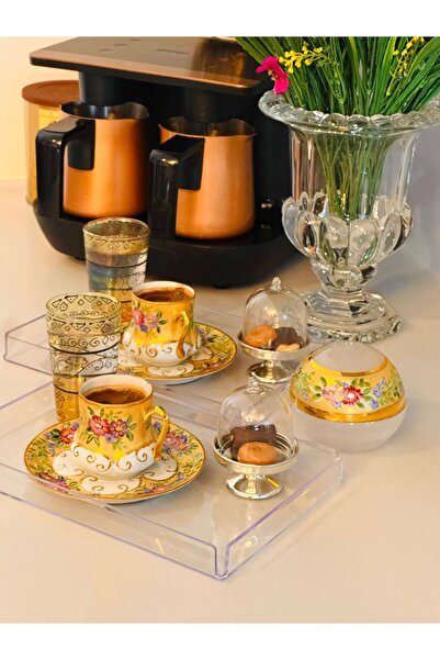 MAKRİ HOME 2-Piece Crystal Clear Presentation Tray – 225 X 145 X 20 mm