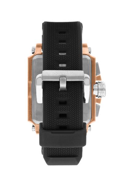 Quantum Men's Date&Dual Time Black Dial Watch - HNG969.850