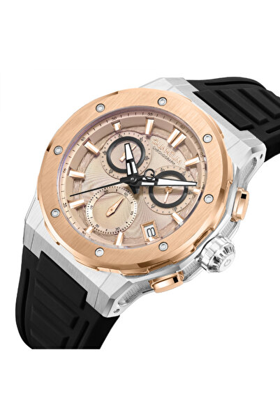 Quantum Men's Chronograph Beige Dial Watch - HNG1082.571