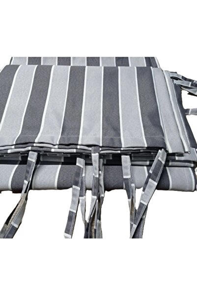 ceylan home ستارة للشرفة برباط مع خيارات للقياس، مخططة باللون الرمادي