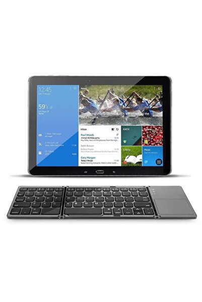 ORBER Tastatură pliabilă wireless, ORBER, ultra subțire, portabilă, reîncărcabilă USB-C, touchpad
