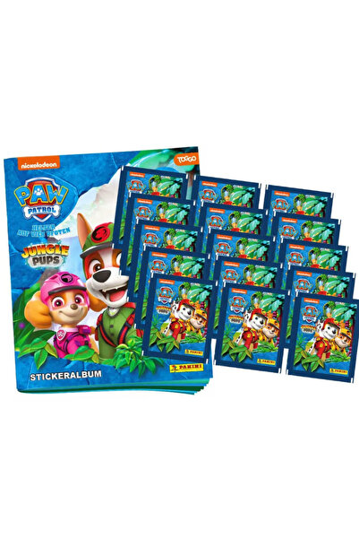 Next Plus ألبوم ملصقات ديزني بانيني باو باترول - جانجل بابس المرخص + 15 حزمة ...