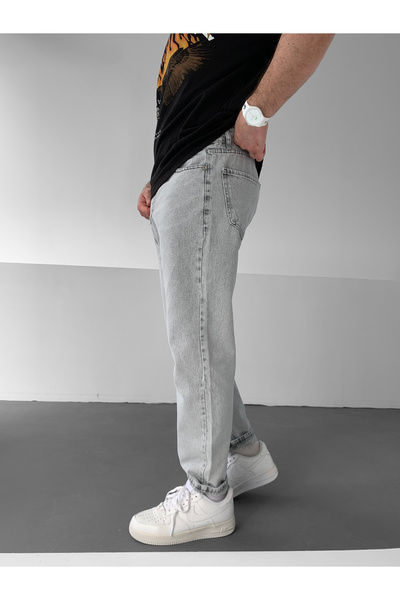 NO1 KONSEPT Gray Basic Boyfriend Jeans