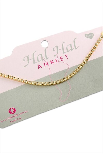 ktrn Ahes Shopping Ribbon Stone Anklet
