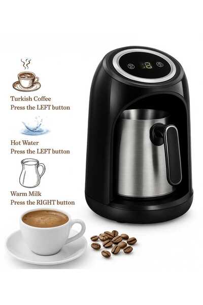 Bonjour 3 in 1 Turkish Coffee Maker – Electric Pot for Coffee, Milk & Water w...