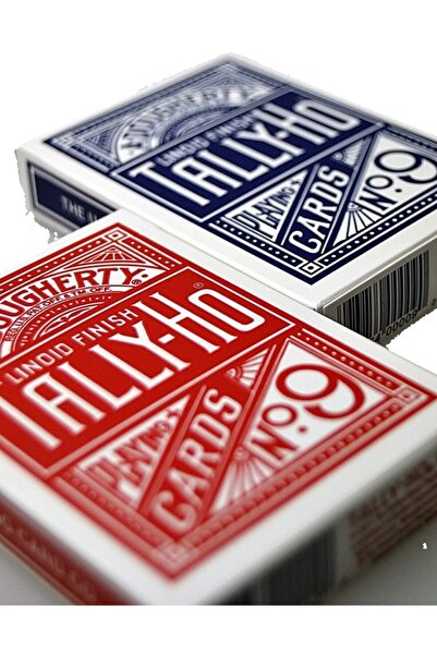 OyuncaklarÜlkesi Tally-Ho Red Blue Standard Playing Card Deck Playing Cards 2...