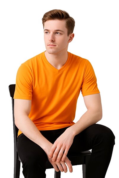 Kardelen SAFE@WORK Μπλουζάκι εργασίας με κοντό μανίκι με λαιμόκοψη σε σχήμα V – Άνετο, αναπνεύσιμο και πολλαπλές επιλογές χρωμάτων