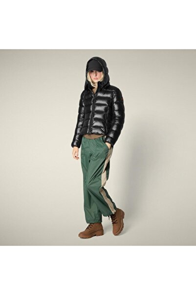 SAVE THE DUCK Kadın Kapüşonlu Şişme Mont Siyah - Cosmary