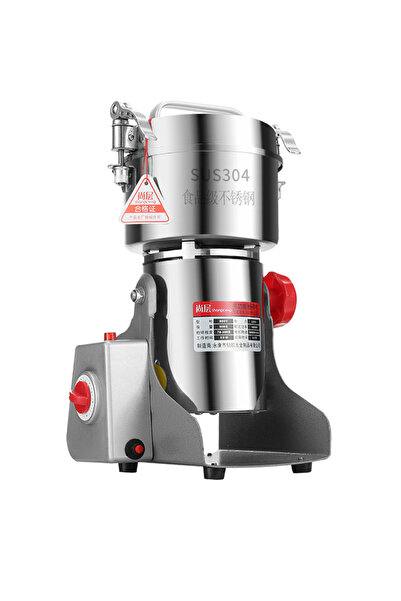 Bonjour مطحنة توابل كهربائية، مطحنة قهوة كهربائية، مطحنة طعام، هيكل وشفرة من الفولاذ المقاوم للصدأ، 1400 واط، فضي