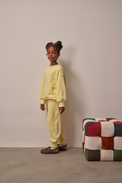 Oh La La Koala For Little Ones Sarı Hidden Pocket Unisex Eşofman Takım
