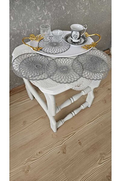 Genel Markalar 6 Lı Kahve Yanı Şık Sunum Güpür Tül Peçeteler