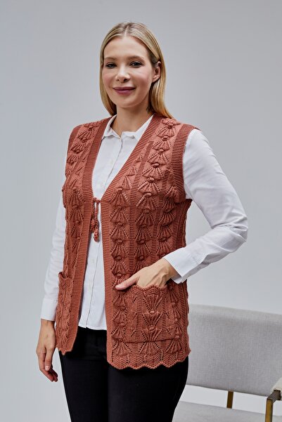 Jinx Wear Fashion Жіночий пухнастий светр моделі «Казайаг» з товстою зимовою спеціальним в'язкою та кишенями