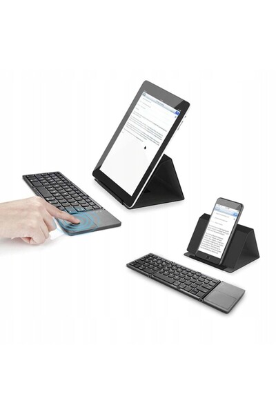 Strado Universal Foldable Keyboard Strado, Wireless, Black-Grey, US Layout