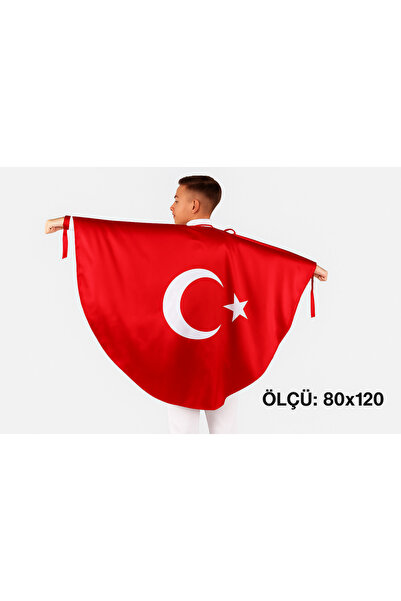 Sibel Günay Butik Türk Bayraklı Çocuk Pelerin |23 Nisan–29 Ekim–19 Mayıs–10 K...