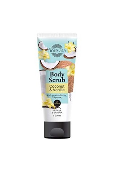Fiorevita Scrub exfoliant de corp cu aromă de cocos și vanilie 200 ml -