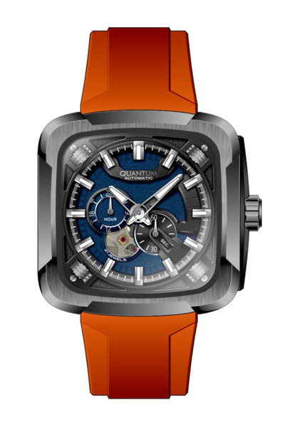 Quantum Men's Automatic Dark Blue Dial Watch - QMG1135.090