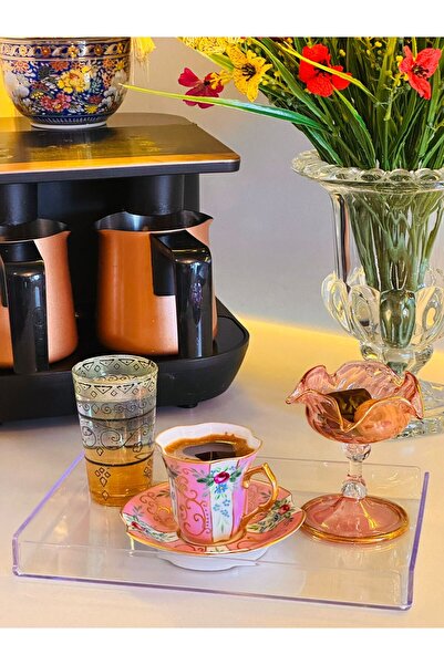 MAKRİ HOME 3-Piece Crystal Clear Presentation Tray – 225 X 145 X 20 mm