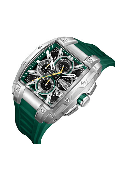 Quantum Men's Chronograph Dark Green Dial Watch - HNG1161.375