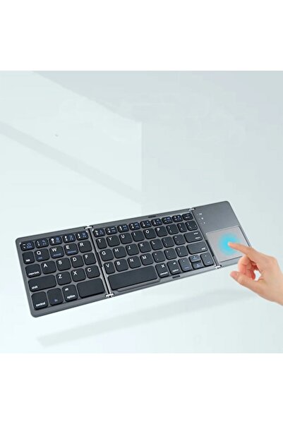 OEM Foldable Bluetooth Keyboard, Mini, with Touchpad, Black, 30.2x9.7x0.9cm