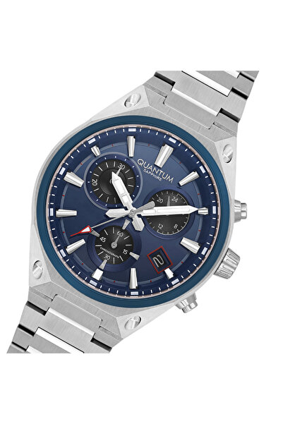 Quantum Men's Chronograph Dark Blue Dial Watch - HNG1172.390