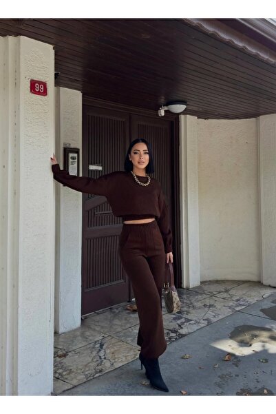 AYSAMOOD طقم تريكو من قطعتين من جيبيلي