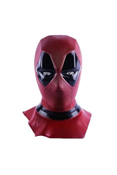 Zherqon Mască de supererou Deadpool, Halloween, Cosplay, Latex, Roșie
