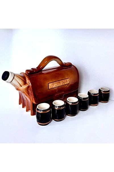 velve Ornamental, practical, ceramic Top Bottom Set , with 1.5 L Napkin bottl...