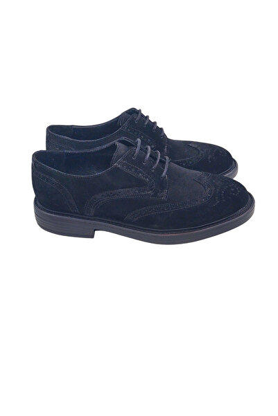 Oneka Shoes Erkek Günlük Oxford Çiftyüz zımbalı siyah süet 420525OX1437