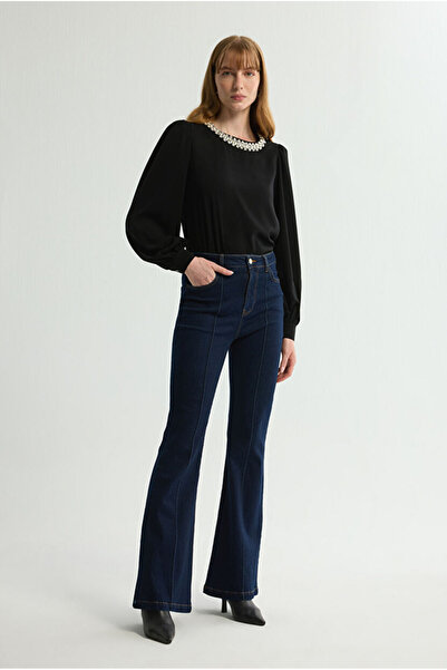 Love My Body İspanyol Paça Jean Pantolon