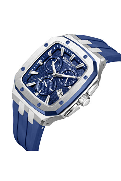 Quantum Men's Chronograph Dark Blue Dial Watch - HNG1033.389