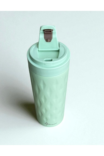 Penguen Stainless Steel 500ml Outdoor Thermos 6 Hours Hot 12 Hours Cold Cup Thermos Patterned Mug