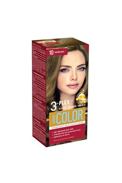 OEMN Hair Dye No.10 Hazelnut with 3-Plex Complex Keratin Collagen Omega 9