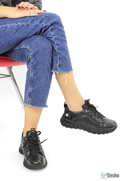 Mammamia Kadın Spor Tarz Günlük Ortopedik Hakiki Deri Ayakkabı M26/KA3440