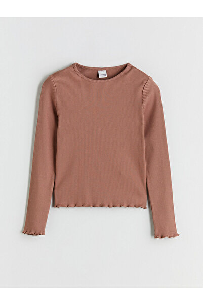 LC Waikiki طاقم الرقبة تي شيرت الفتاة