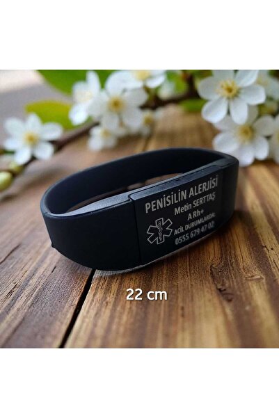 fırsatlar diyarı Kişiye Özel Tıbbi Acil Durum Farkındalık Bilekliği - Penisil...