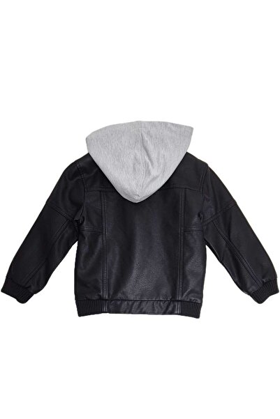 IdxeIT Gwaca Leather Hooded Jacket