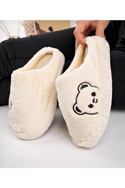 Lion Παντόφλες εσωτερικού χώρου από βελούδινο υλικό με φιγούρες γούνινων και αφράτων ζώων