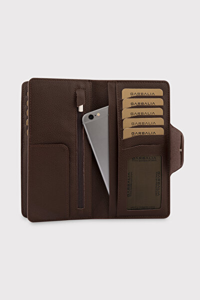 Garbalia Унісекс Кава Martha Справжня шкіра Портфель Гаманець