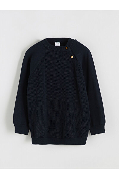 LC Waikiki Two Mt Shop Quality Lcw Once Navy Blue Oval Collar Long Sleeve Boy...