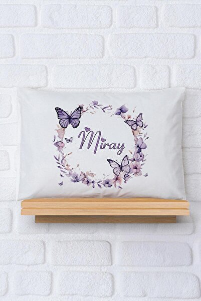 Pia Baby İsimli Bebek Yastık Kılıfı 35*45 cm %100 Pamuk İsme Özel