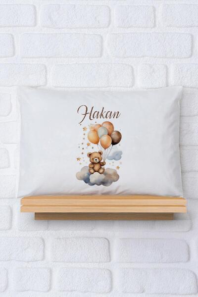 Pia Baby Bebekler İçin Organik Baskılı İsme Öze l%100 Pamuk Yastık Kılıfı 35x...