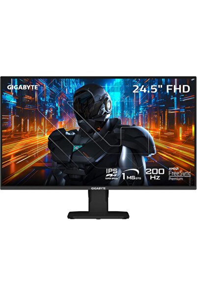 Gigabyte GS25F2 LED 24.5" Gamer Monitor, 1920x1080 Full HD, 200Hz, HDMI/DisplayPort, Integrated Spea