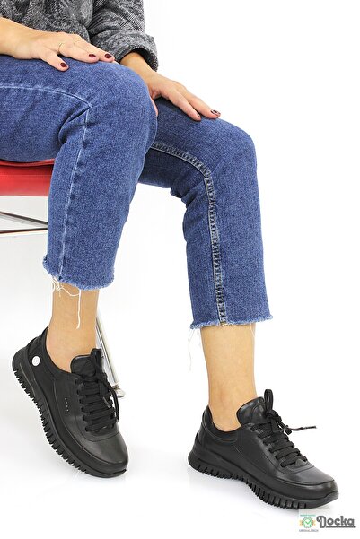 Mammamia Kadın Günlük Hakiki Deri Ortopedik Spor Tarz Ayakkabı M26/KA3505