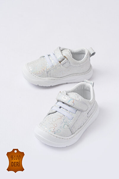 lina step Genuine Leather Baby Girl First Step Shoes with Orthopedic Sole Stitched