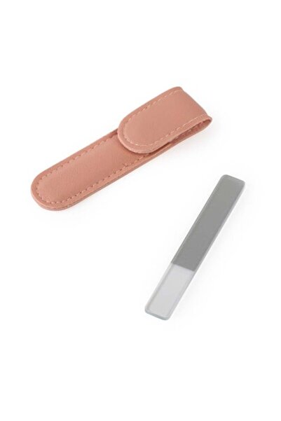 GENERAL'S مجموعة من (6) مبردات أظافر شفافة مع حقيبة مخملية وردية