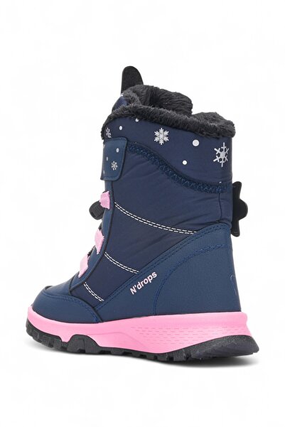 QUNDIR Αδιάβροχα, Χειμερινά, Γούνινα, Με Velcro, Παπούτσια Μπότες Χιονιού για Κορίτσια