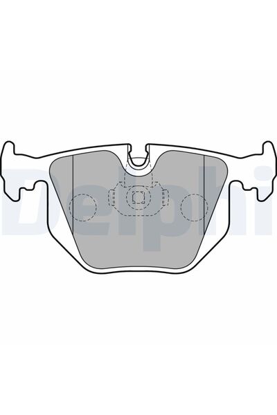 DELPHİ Brake pad set, rear, BMW X3, E83, Dephi