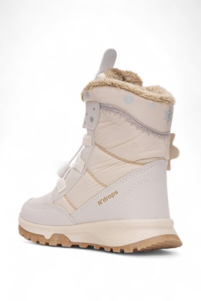 QUNDIR Su Geçirmez, Kışlık, Kürklü, Cırtlı, Kız Çocuk Kar Botu Ayakkabı